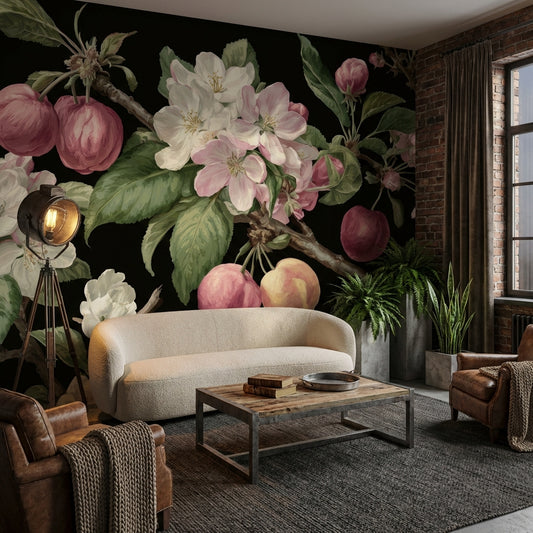 Floral Wallpaper Vintage Removable Botanical Wall Mural