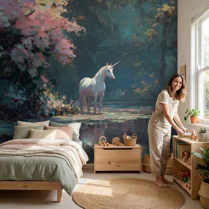 Unicorn Wallpaper Fantasy Removable Mystical Wall Mural