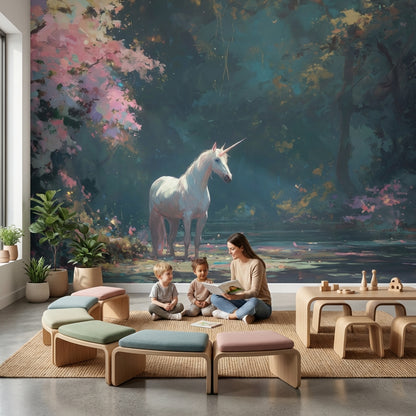 Unicorn Wallpaper Fantasy Removable Mystical Wall Mural
