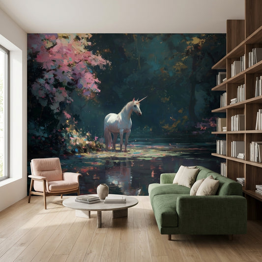 Unicorn Wallpaper Fantasy Removable Mystical Wall Mural