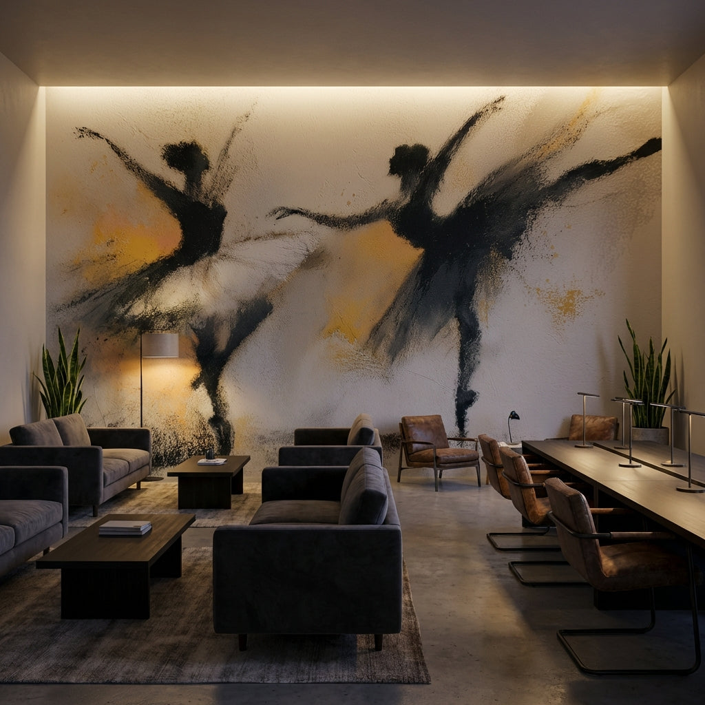 Dance Wallpaper Movement Grace Removable Wall Decor