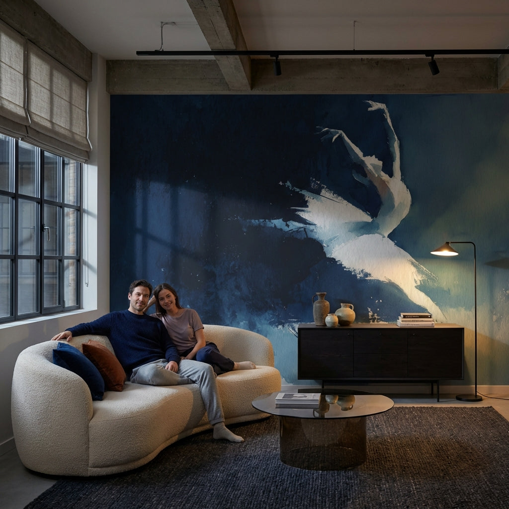 Ballet Abstract Wallpaper Watercolor Dance Removable Wall Decor