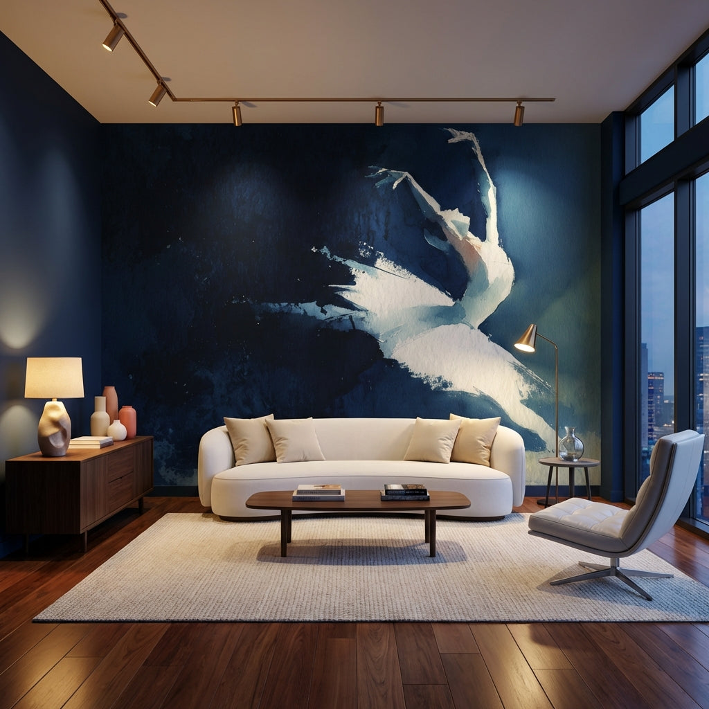 Ballet Abstract Wallpaper Watercolor Dance Removable Wall Decor