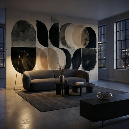 Geometric Wallpaper Abstract Removable Modern Wall Mural