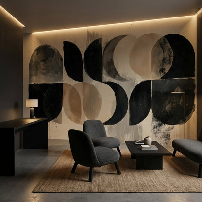 Geometric Wallpaper Abstract Removable Modern Wall Mural