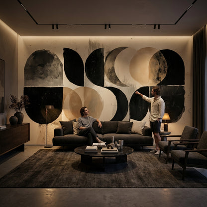 Geometric Wallpaper Abstract Removable Modern Wall Mural