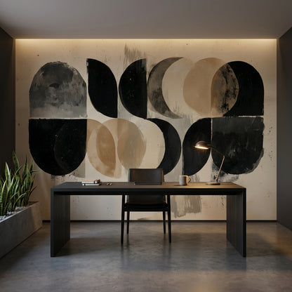 Geometric Wallpaper Abstract Removable Modern Wall Mural