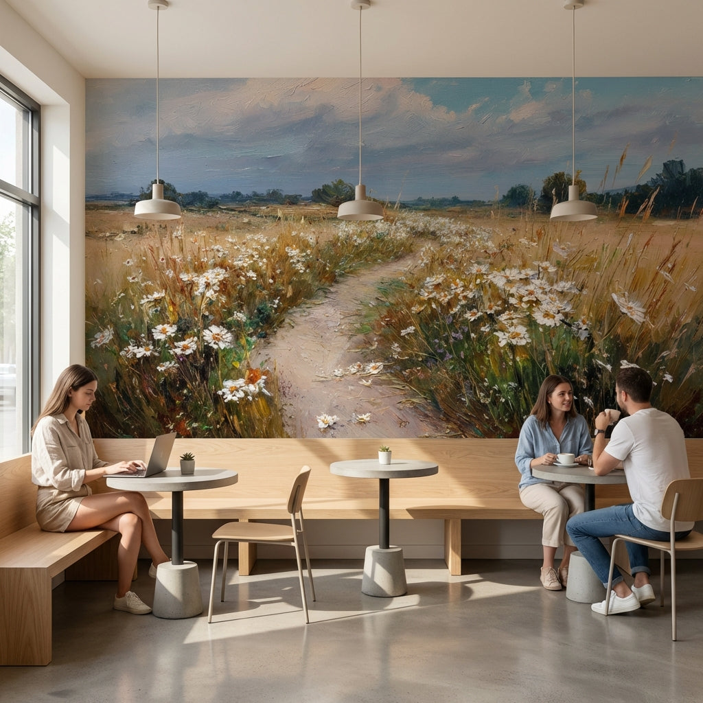 Cloudy Sky Wallpaper Nature Landscape Wall Decor