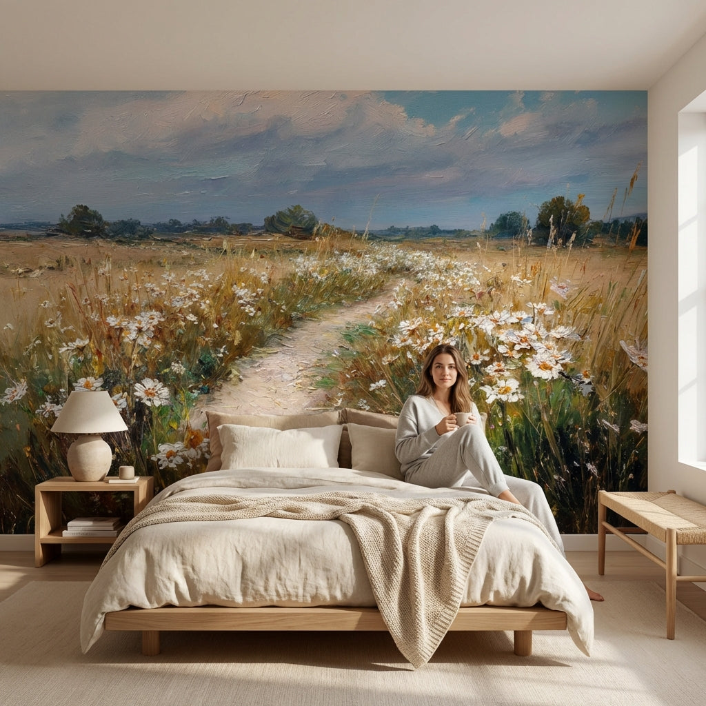 Cloudy Sky Wallpaper Nature Landscape Wall Decor