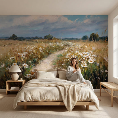 Cloudy Sky Wallpaper Nature Landscape Wall Decor