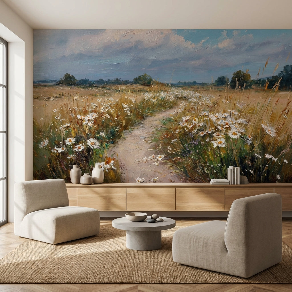 Cloudy Sky Wallpaper Nature Landscape Wall Decor