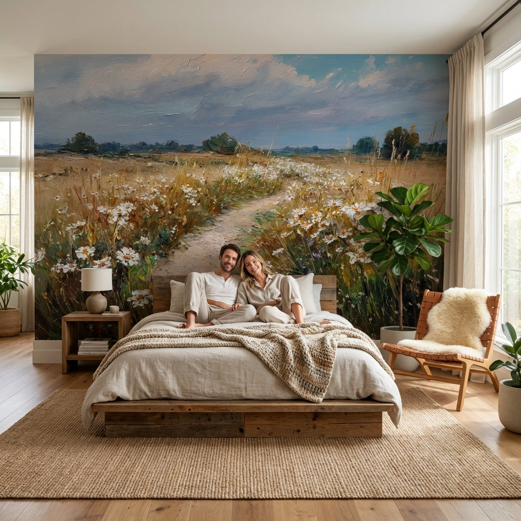 Cloudy Sky Wallpaper Nature Landscape Wall Decor