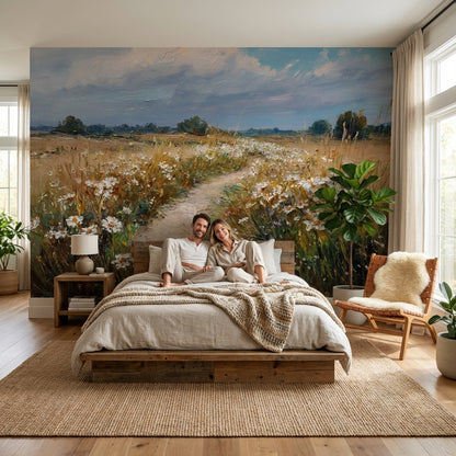 Cloudy Sky Wallpaper Nature Landscape Wall Decor