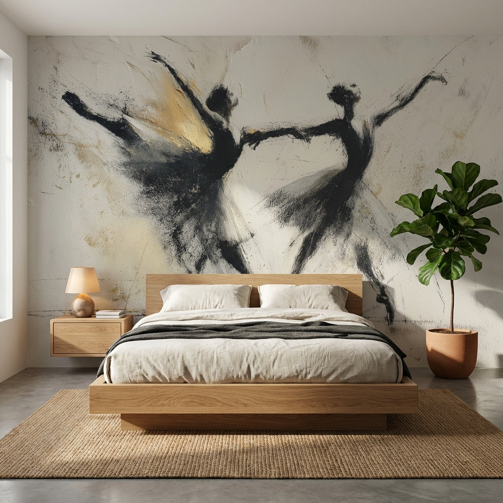 White Background Wallpaper Abstract Elegant Wall Mural