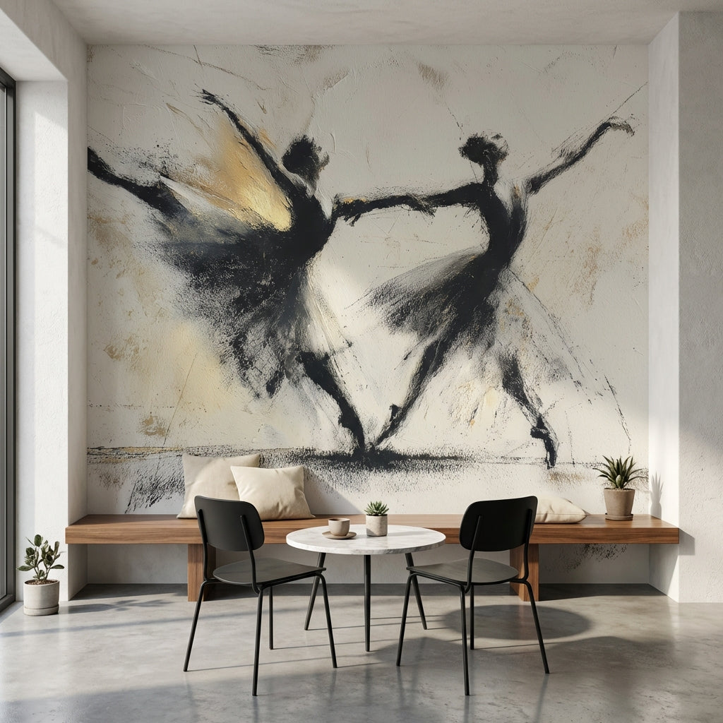 White Background Wallpaper Abstract Elegant Wall Mural