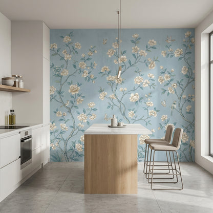 Vintage Wallpaper Floral Nature Wall Mural