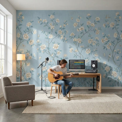 Vintage Wallpaper Floral Nature Wall Mural