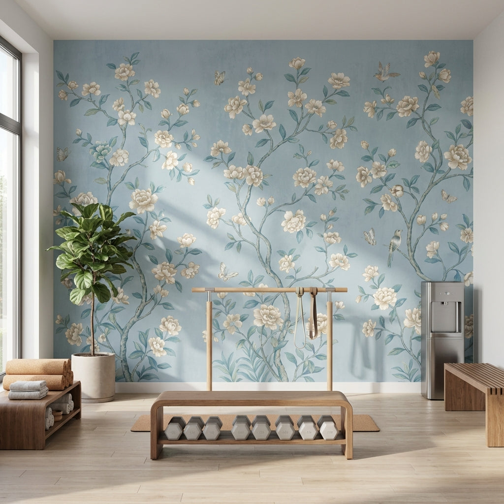 Vintage Wallpaper Floral Nature Wall Mural