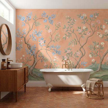 Botanical Wallpaper Vintage Elegant Wall Mural
