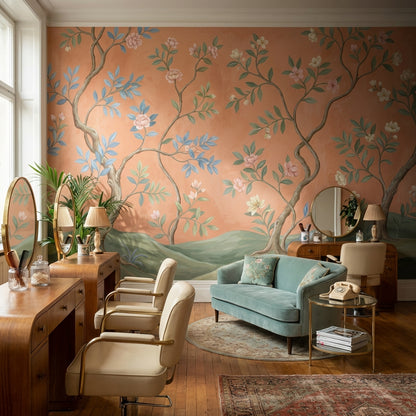 Botanical Wallpaper Vintage Elegant Wall Mural