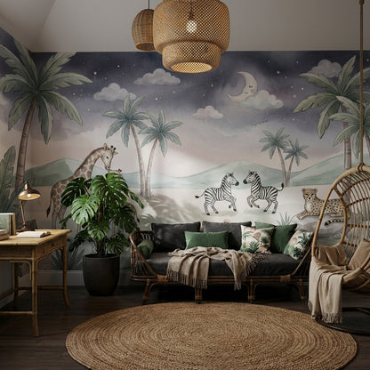 Whimsical Wallpaper Tropical Dreamy Wall Mural