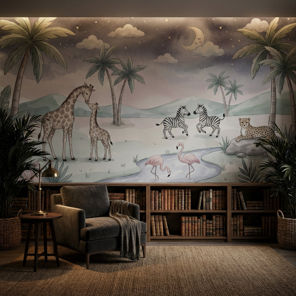 Whimsical Wallpaper Tropical Dreamy Wall Mural