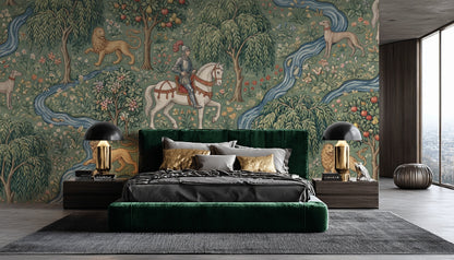 Medieval Wallpaper Knights Nature Wall Mural