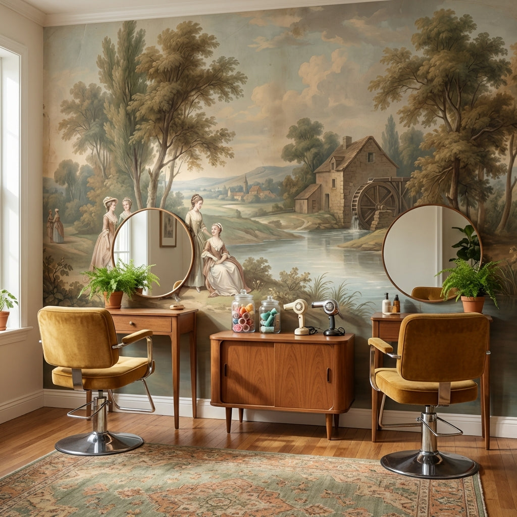 Cloudy Sky Wallpaper River Cottage Wall Mural