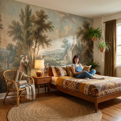 Cloudy Sky Wallpaper River Cottage Wall Mural