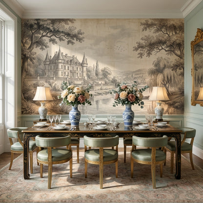 Chateau Wallpaper River Vintage Wall Mural