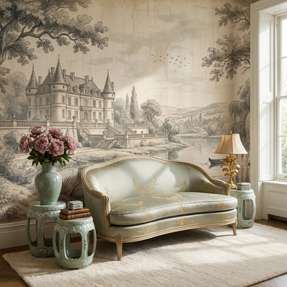 Chateau Wallpaper River Vintage Wall Mural