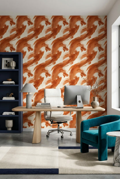 Dynamic Wallpaper Abstract Mural Energetic Wall Decor