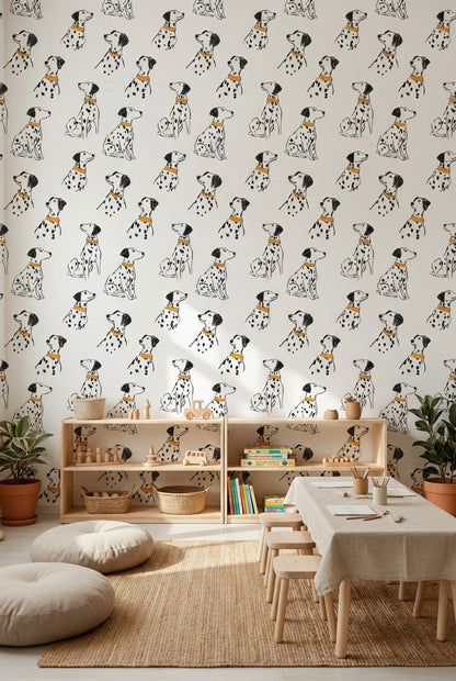 White Background Wallpaper Minimalist Playful Decorative Mural