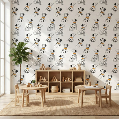 White Background Wallpaper Minimalist Playful Decorative Mural