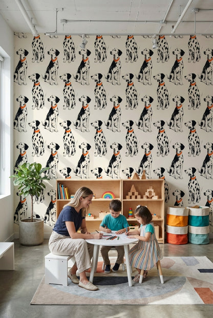 Dalmatian Wallpaper Dogs Removable Animal Print Wall Mural