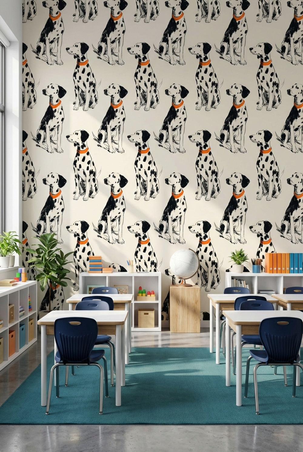 Dalmatian Wallpaper Dogs Removable Animal Print Wall Mural