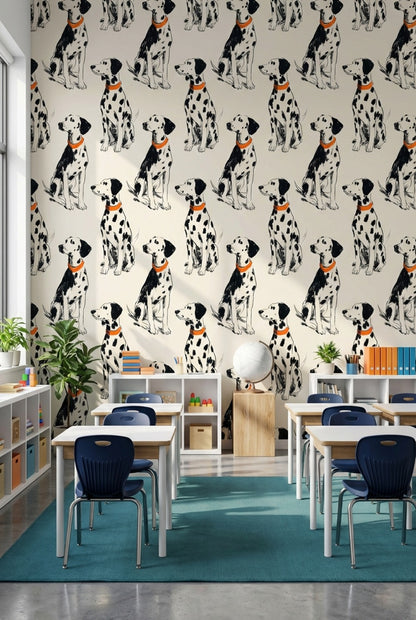Dalmatian Wallpaper Dogs Removable Animal Print Wall Mural