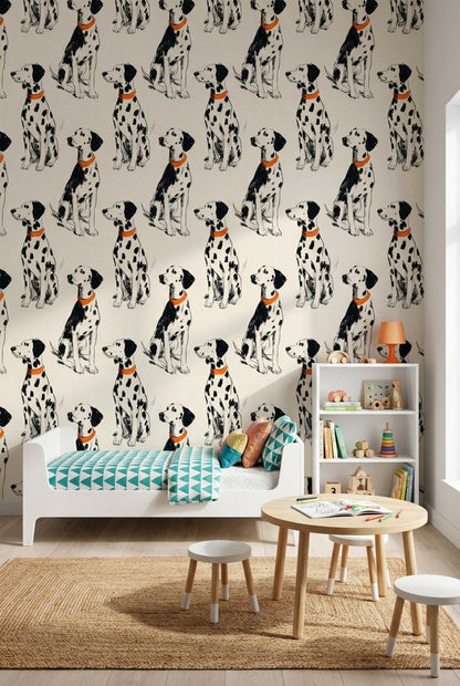 Dalmatian Wallpaper Dogs Removable Animal Print Wall Mural