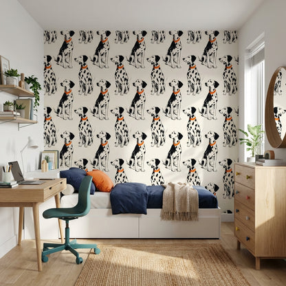 Dalmatian Wallpaper Dogs Removable Animal Print Wall Mural