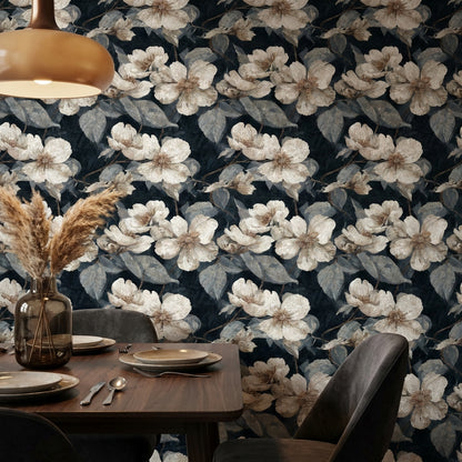 Floral Wallpaper Mosaic Removable Vintage Wall Mural