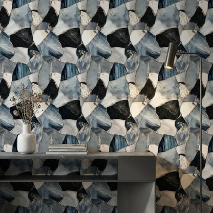 Stone Wallpaper Abstract Mosaic Wall Decor