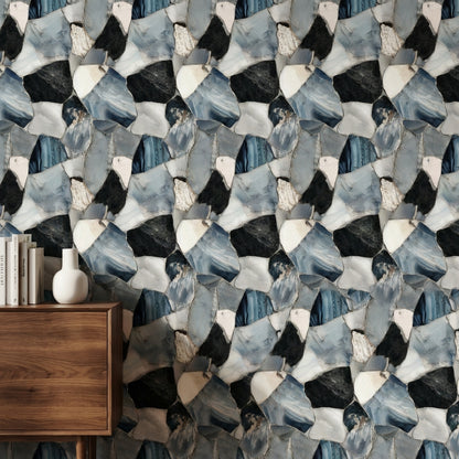 Stone Wallpaper Abstract Mosaic Wall Decor