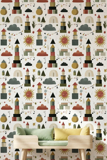 Shades Of Green Wallpaper Music Starry Wall Mural