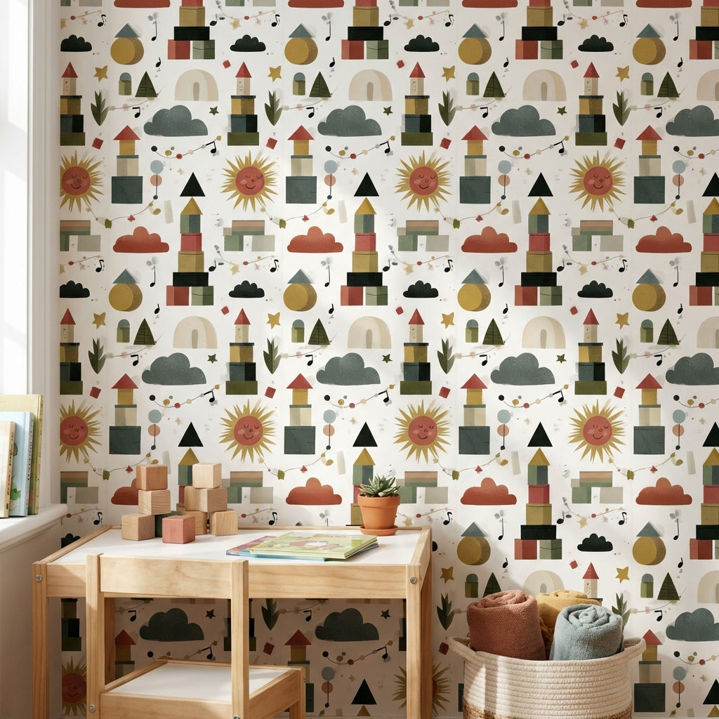 Shades Of Green Wallpaper Music Starry Wall Mural