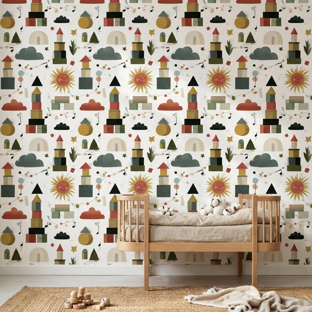 Shades Of Green Wallpaper Music Starry Wall Mural