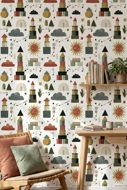 Shades Of Green Wallpaper Music Starry Wall Mural