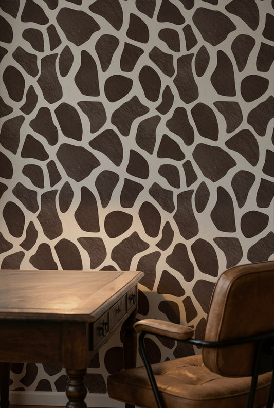 Animal Print Wallpaper Giraffe Modern Wall Decor