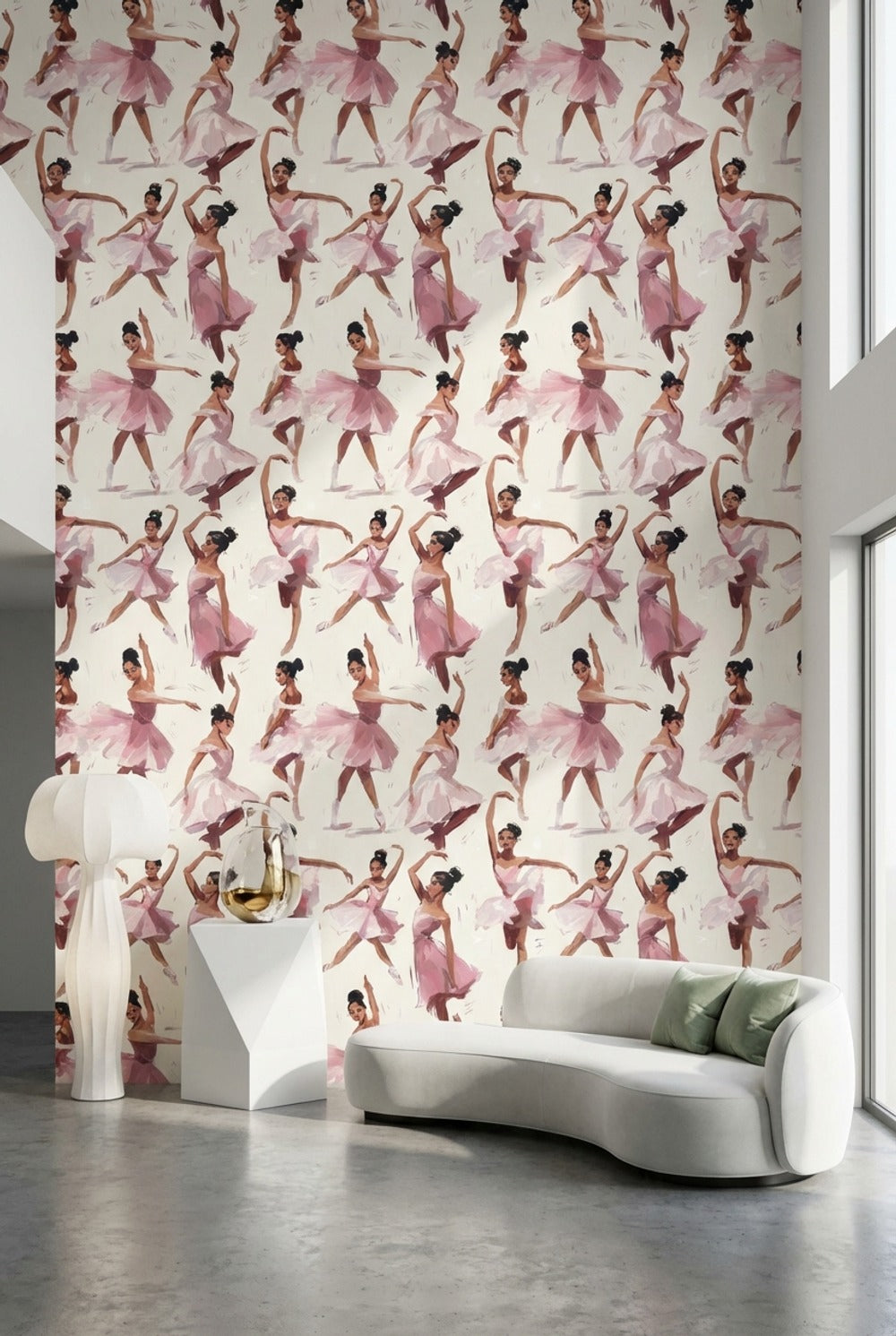 Ballerinas Wallpaper Dance Abstract Removable Wall Decor