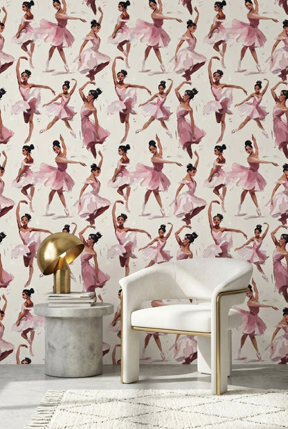 Ballerinas Wallpaper Dance Abstract Removable Wall Decor