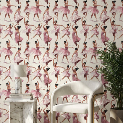 Ballerinas Wallpaper Dance Abstract Removable Wall Decor